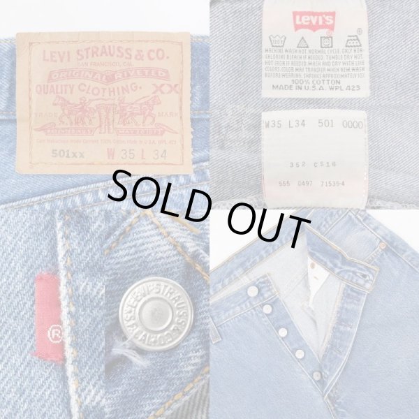 画像3: 90's Levi's 501 デニムパンツ "MADE IN USA / 実寸W34 L31" (3)