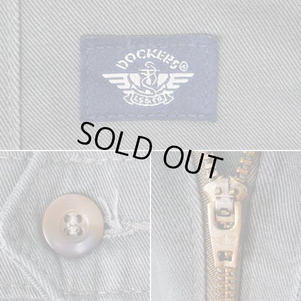 画像4: 90's DOCKERS 2タック チノトラウザー "OLIVE / W34 L29" (4)