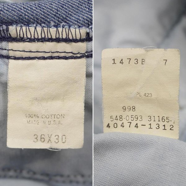 画像4: Early 90's DOCKERS 2タック デニムトラウザー "実寸W34 L28 / MADE IN USA" (4)