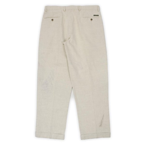 画像2: Late 90's DOCKERS 2タック コットンリネントラウザー "W36 L30" (2)