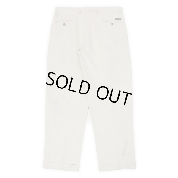 画像2: Late 90's DOCKERS 2タック コットンリネントラウザー "W36 L30" (2)