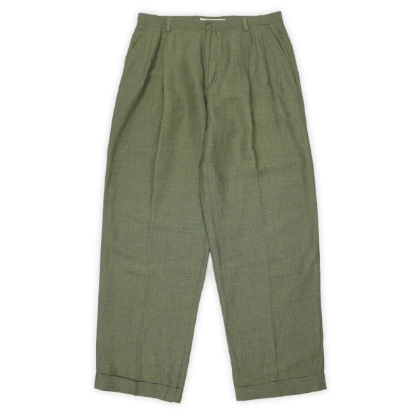画像1: 90's Banana Republic 2タック トラウザー "W34 L32 / Linen×Rayon" (1)