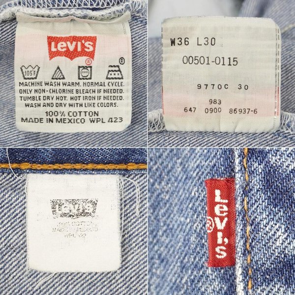 画像4: 90-00's Levi's 501 デニムパンツ “W36 L30” (4)