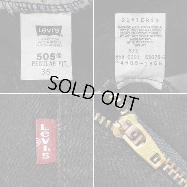 画像4: Early 00's Levi's 505 ブラックデニムショーツ (4)