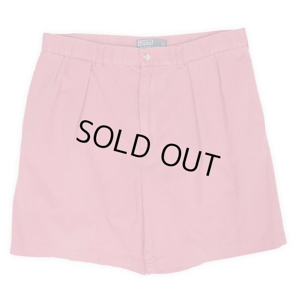 画像1: 00's Polo Ralph Lauren 2タック チノショーツ "TYLER SHORT / PINK" (1)