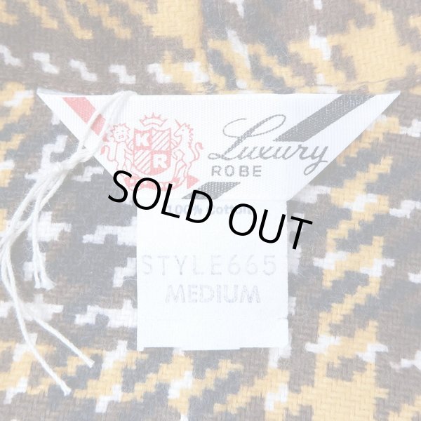 画像2: 60's Luxury ROBE プリントネルガウン "DEADSTOCK" (2)