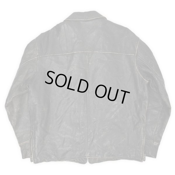 画像2: 90-00's J.CREW レザージャケット "BLACK" (2)