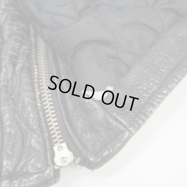 画像5: 90-00's J.CREW レザージャケット "BLACK" (5)