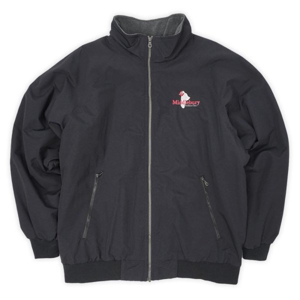 画像1: 00's LANDS' END フリースライナー ナイロンジャケット "BLACK" (1)