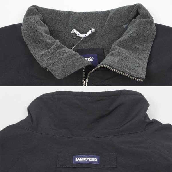 画像3: 00's LANDS' END フリースライナー ナイロンジャケット "BLACK" (3)