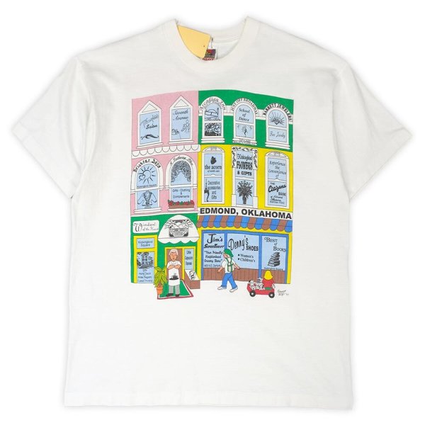 画像1: 90's EDMOND OKLAHOMA 両面プリントTシャツ (1)