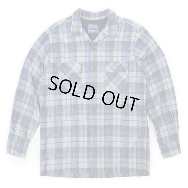 画像1: 00's Pendleton オープンカラー ウールシャツ (1)