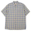 画像1: 90's Eddie Bauer レギュラーカラーシャツ “Light Green Plaid” (1)