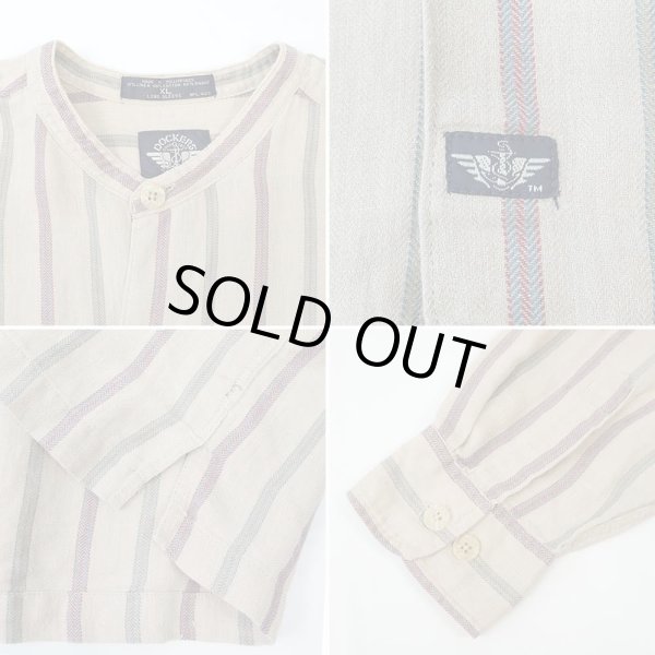 画像3: 90's DOCKERS バンドカラー ボックスシャツ (3)