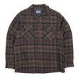 画像1: 60's Pendleton オープンカラー ウールシャツ “BROWN Plaid” (1)