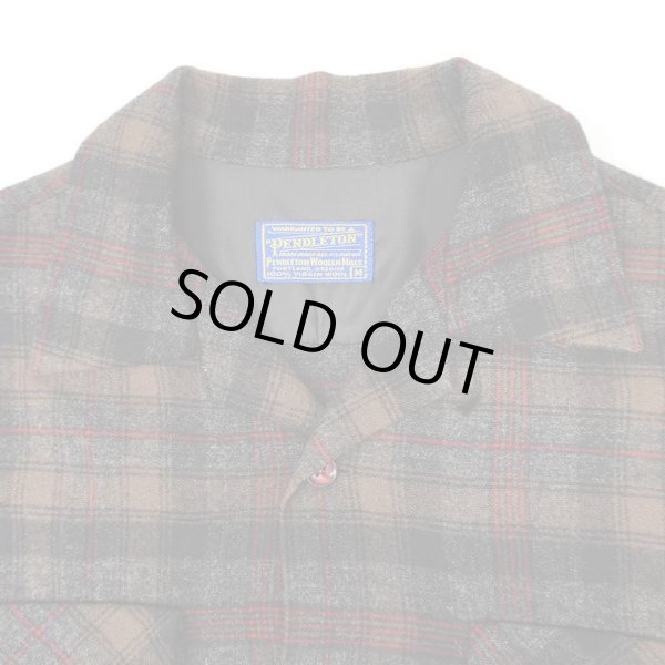 画像3: 60's Pendleton オープンカラー ウールシャツ “BROWN Plaid” (3)
