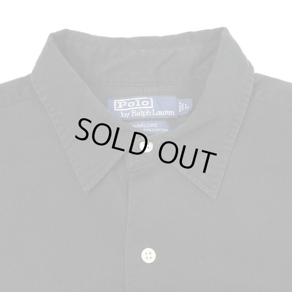 画像3: 90's Polo Ralph Lauren レギュラーカラーシャツ “MARLOWE / BLACK” (3)