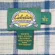 画像2: 00's Cabela's S/S ボタンダウンシャツ “Navy Plaid” (2)