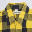 画像3: 90's ST JOHN'S BAY ブロックチェック柄 ヘビーネルシャツ "MADE IN USA / YELLOW × BLACK" (3)