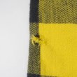 画像5: 90's ST JOHN'S BAY ブロックチェック柄 ヘビーネルシャツ "MADE IN USA / YELLOW × BLACK" (5)