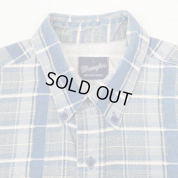 画像3: 80's Wrangler S/S プリントネル ボタンダウンシャツ (3)