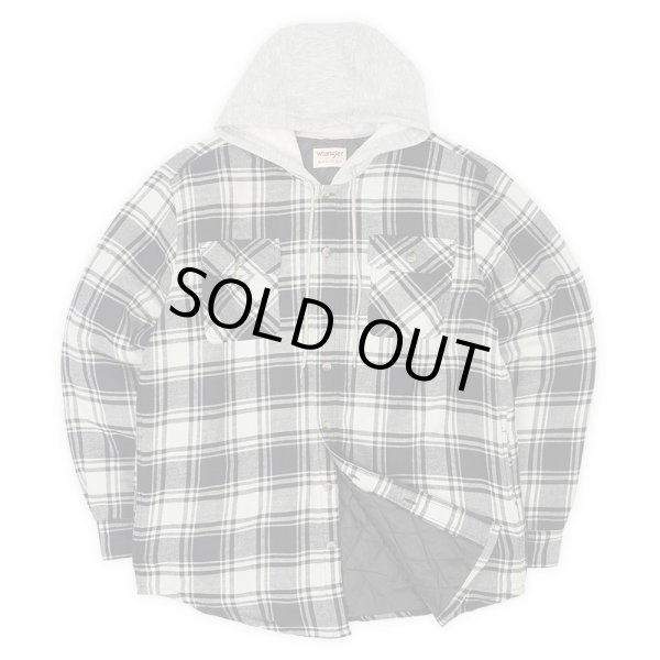 画像1: 00's Wrangler キルティングライナー フーディーネルシャツ "DEADSTOCK" (1)