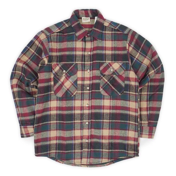 画像1: 90's FIVE BROTHER ヘビーネルシャツ "MADE IN USA / DEADSTOCK" (1)