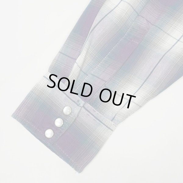 画像4: 90's BIG MAC フランネル ウエスタンシャツ "OMBRE PLAID" (4)