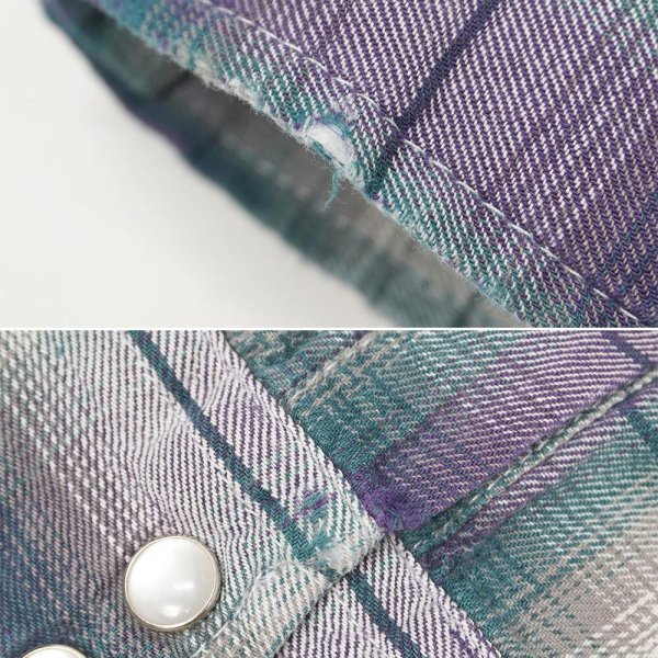 画像5: 90's BIG MAC フランネル ウエスタンシャツ "OMBRE PLAID" (5)