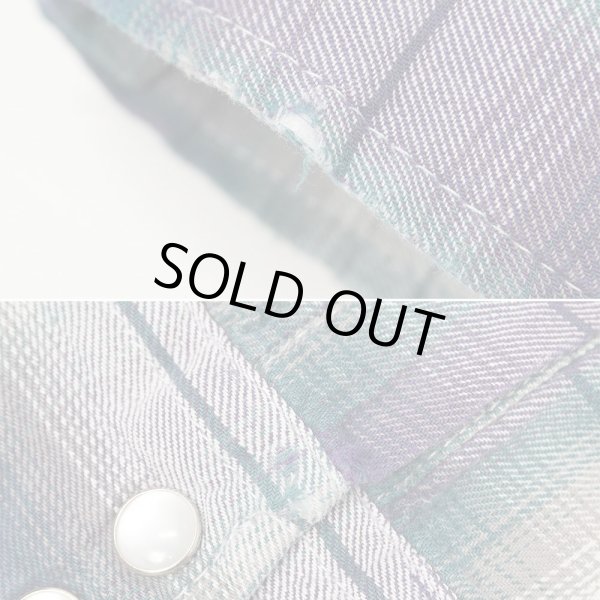 画像5: 90's BIG MAC フランネル ウエスタンシャツ "OMBRE PLAID" (5)