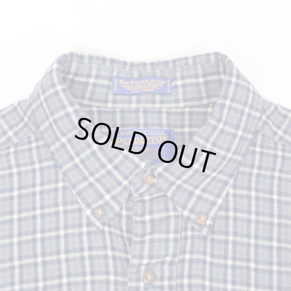 画像3: 00's SIR PENDLETON ウールボタンダウンシャツ "USA FABRIC" (3)