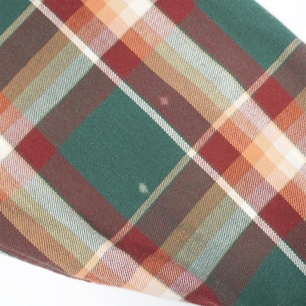 画像5: 90's Eddie Bauer コットンワークシャツ "白タグ / Green Plaid" (5)