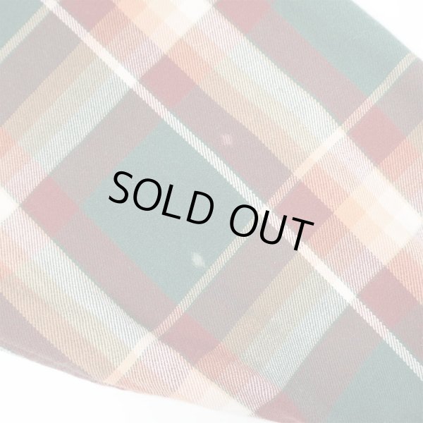 画像5: 90's Eddie Bauer コットンワークシャツ "白タグ / Green Plaid" (5)