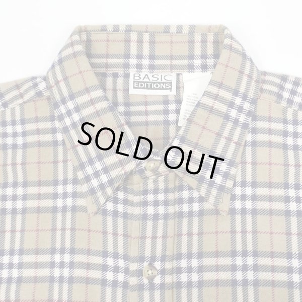画像3: 90's BASIC EDITIONS チェック柄 プリントネルシャツ “DEADSTOCK” (3)