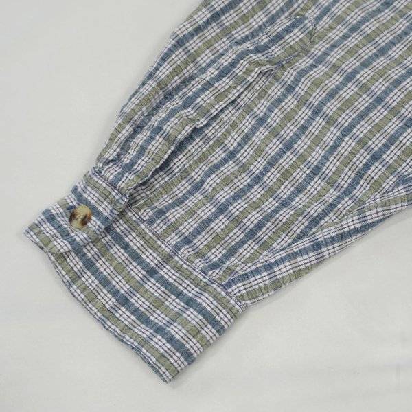 画像4: 90's GUESS JEANS シアサッカーシャツ (4)