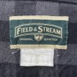 画像2: 00's Field & Stream ブロックチェック柄 ヘビーネルシャツ "GRAY×BLACK" (2)