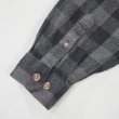 画像4: 00's Field & Stream ブロックチェック柄 ヘビーネルシャツ "GRAY×BLACK" (4)