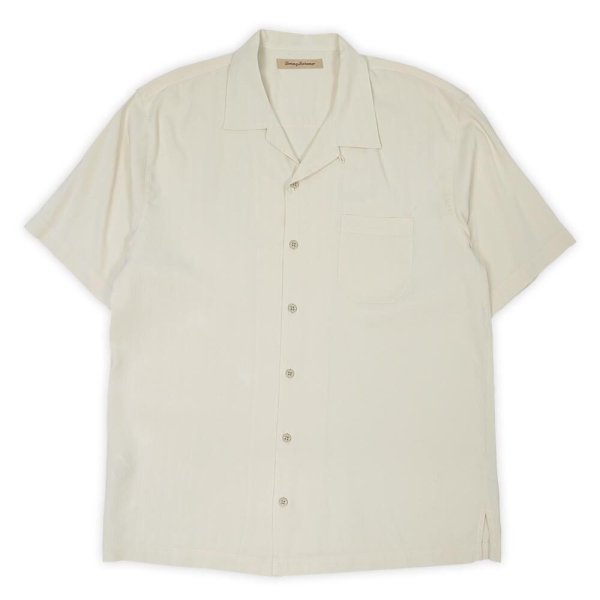 画像1: 00's Tommy Bahama S/S シルクオープンカラーシャツ (1)