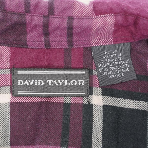 画像2: 90's DAVID TAYLOR プリントネルシャツ "DEADSTOCK" (2)