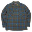 画像1: 50's PENDLETON ボードシャツ "MADE IN USA / Blue Ombre Plaid" (1)