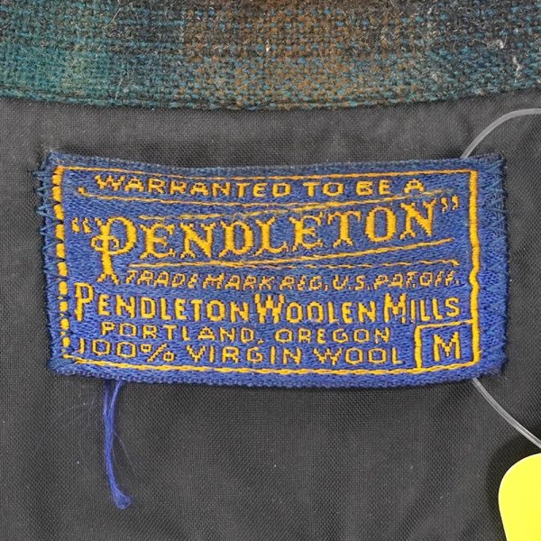 画像2: 50's PENDLETON ボードシャツ "MADE IN USA / Blue Ombre Plaid" (2)