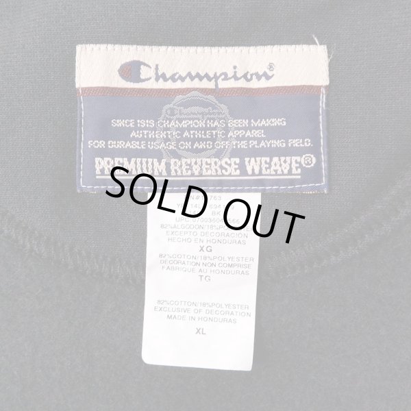 画像3: 00's Champion プレミアムリバースウィーブ スウェット "BLACK" (3)