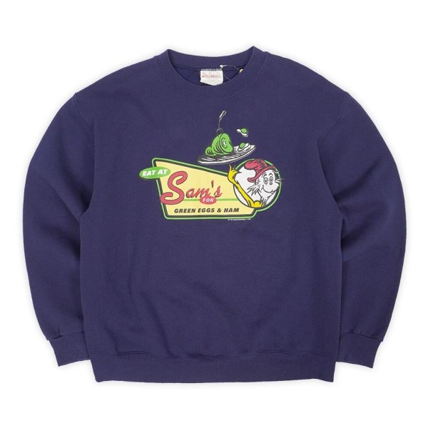 画像1: 90's Dr.Seuss キャラクタープリント スウェットシャツ "MADE IN USA" (1)