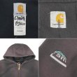 画像3: 00's Carhartt サーマルライナー フルジップスウェットパーカー "FADE BLACK / J149" (3)