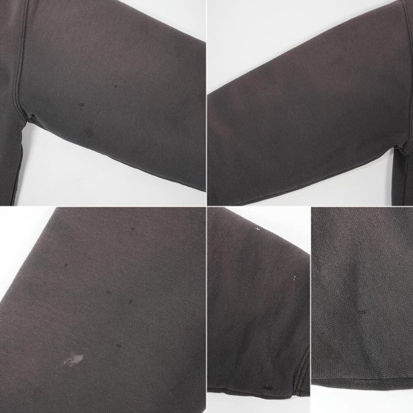 画像5: 00's Carhartt サーマルライナー フルジップスウェットパーカー "FADE BLACK / J149" (5)