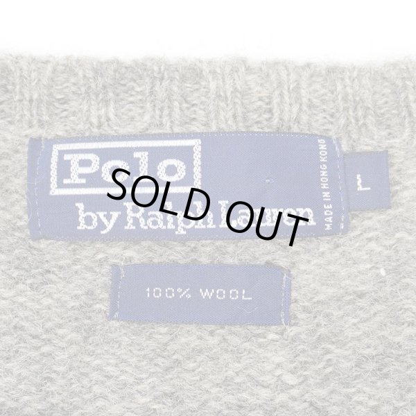 画像2: 90's Polo Ralph Lauren ウールニット “AS-IS” (2)