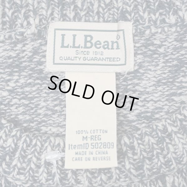 画像2: 00's L.L.Bean MIX編み コットンニット (2)