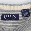 画像2: 00's CHAPS マルチボーダー柄 コットンニット (2)
