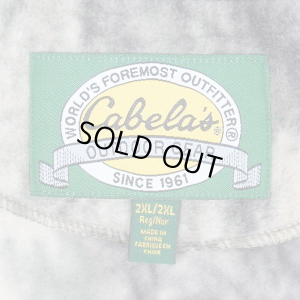 00's Cabela's リアルツリーカモ柄 フリースベスト