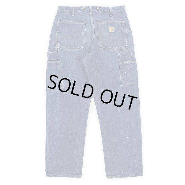 画像2: 00's Carhartt ダブルニー デニムペインターパンツ "W32 L30" (2)